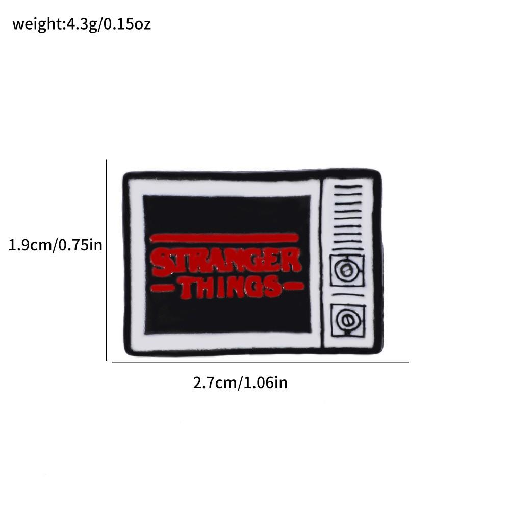 34 Odcinek Metalowa Odznaka Stranger Things Film Przygodowy Fantasy Postacie Filmowe i Telewizyjne Akcesoria Broszka ze Stopu Pin