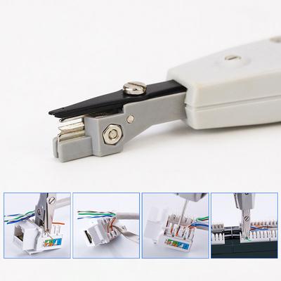1 Stück Abisolierwerkzeug 110 Drahtschneider Messer Telekommunikationszange für RJ45 Keystone-Buchse Netzwerkkabel Telefonmodul Patchpanel