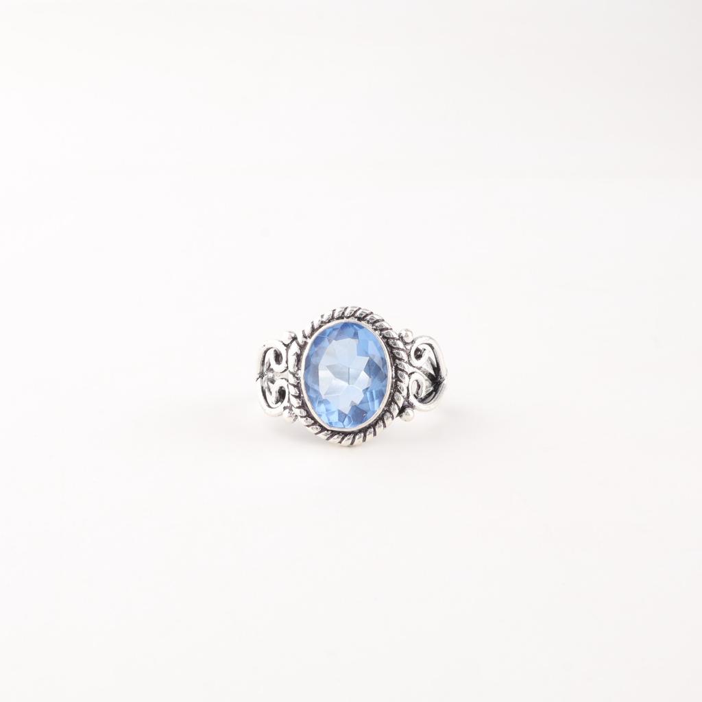 925 Sterling Silver Tanzanite Gemstone Jewelry Handmade Ring For Valentines Gift RR-8-9