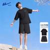Men's Heavyweight Cotton T-shirt & Shorts Sportswear Set