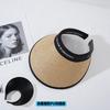Empty top uv sunscreen hat women's UV protection large brim beach sunshade straw hat cycling sunscreen face cover sun hat