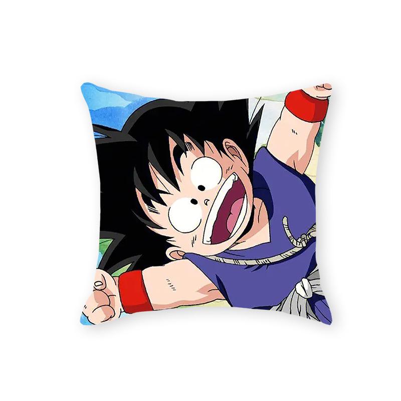 Dragon Ball Serie Kissen Cartoon Druckmuster Japanische Comic Kissenbezug Kissen Schlafzimmer Wohnzimmer Sofa Dekoration Büro Kissen