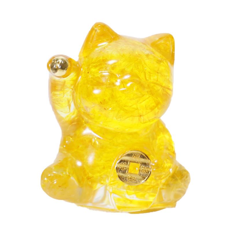 

1 шт. Смола Счастливый Кот Кристалл Камень Домашнее Украшение Фигурка Животного Подарок