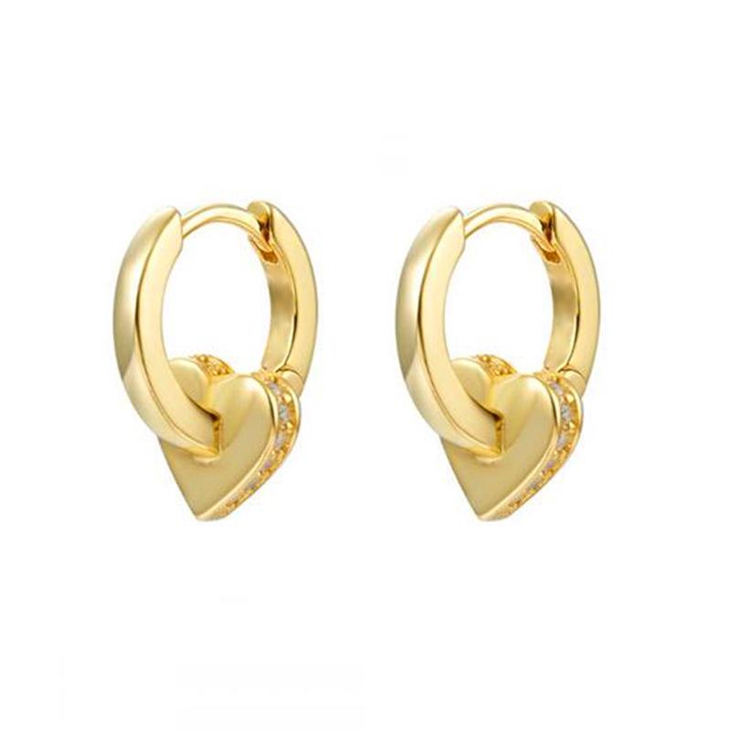 S925 Silver Needle Geometric Star, Moon, Lightning, and Sunflower Trendy Earrings