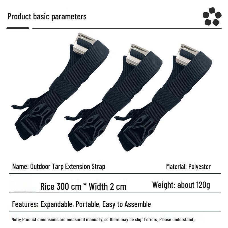 

ZISIZ Car Awning Connection Straps & Wind Ropes