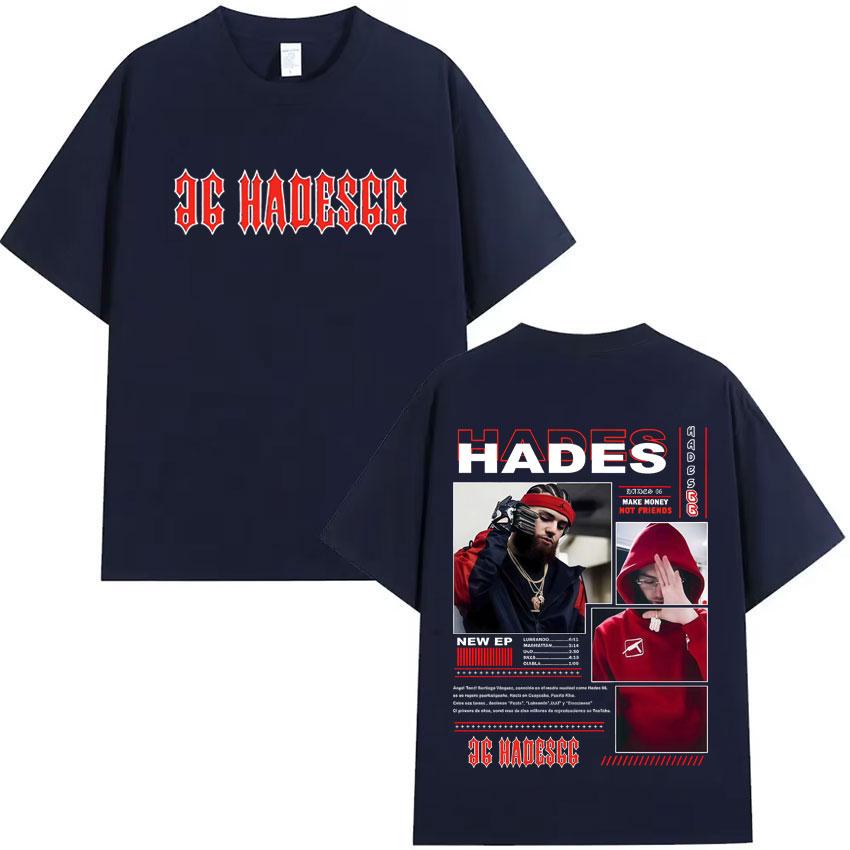 Rapper Hades66 New Merch T Shrit Aesthetic Sports Oversized Tshrit Summer Pop Cotton Hipster Mens Tshirt Y2K Clothes Fans Gift