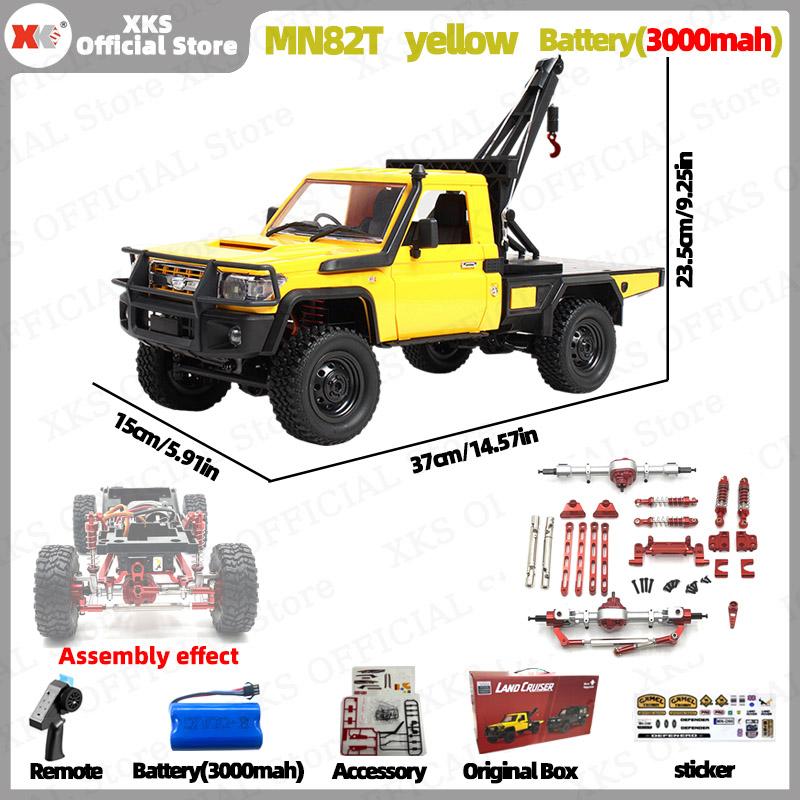 Xks Mn82T Lc79 1:12 Scale Rc Car 4Wd 2.4G Remote Control Pickup Crane - Off-Road Climbing Toy For Kids Christmas Gift