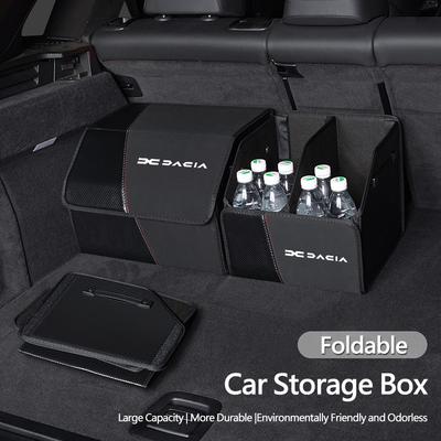 Dacia Folding Car Trunk Organizer Box Storage Bag Tool Tidying For Dacia Sandero Stepway Duster Logan Jogger Spring Dokker Lodgy