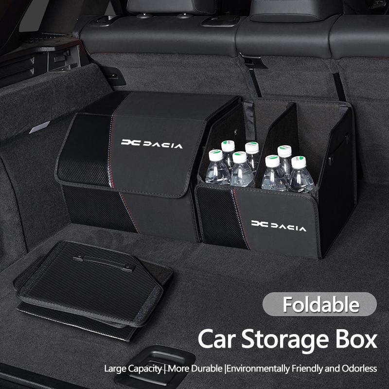 Dacia Folding Car Trunk Organizer Box Storage Bag Tool Tidying For Dacia Sandero Stepway Duster Logan Jogger Spring Dokker Lodgy