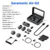 Saramonic Air Wireless Lapel Microphone System with 300m Dual Bass EQ Auto and Noise Cancellation for and Includes Two Wired Lapel Microphones