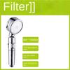Pressurized Shower Head One Key Water Stop Hand Filter Dechlorination Skin Care Shower High Pressure Head
