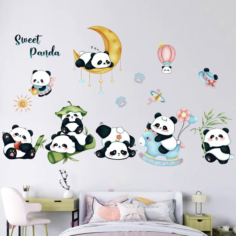 

Cartoon Animal Balloon Wall Stickers With Movable Stickers For Decorating Posters And Murals In Children s Rooms 30x90cm
