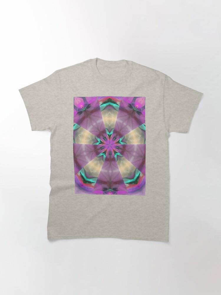 Pentangle Pastel Shades Multicolored Kaleidoscope Pentangle Pattern 11 Classic T-Shirt