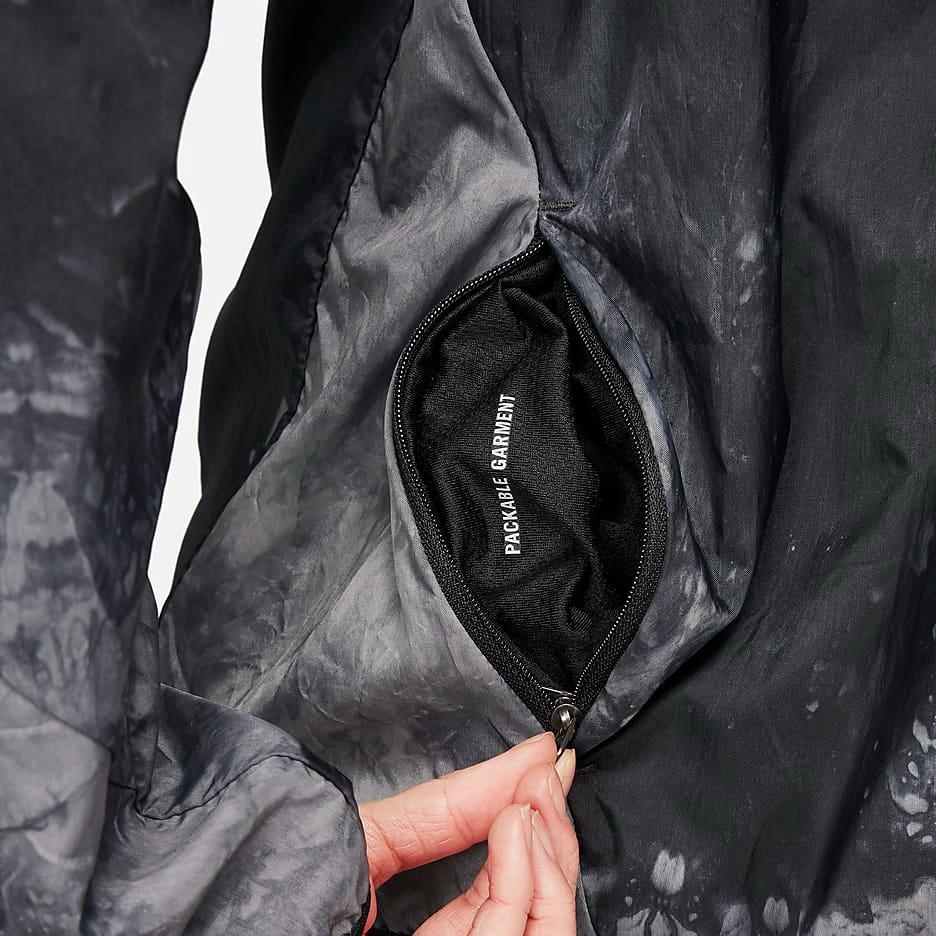 Nike Trail Repel All Over Print Hooded Zip Casual Long Sleeve Jacket Women Jackets Black FN6854-010