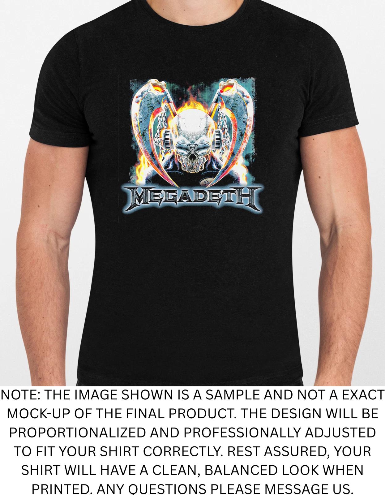 Men s and Women s T-shirts Megadeth Album Artwork Graphic M