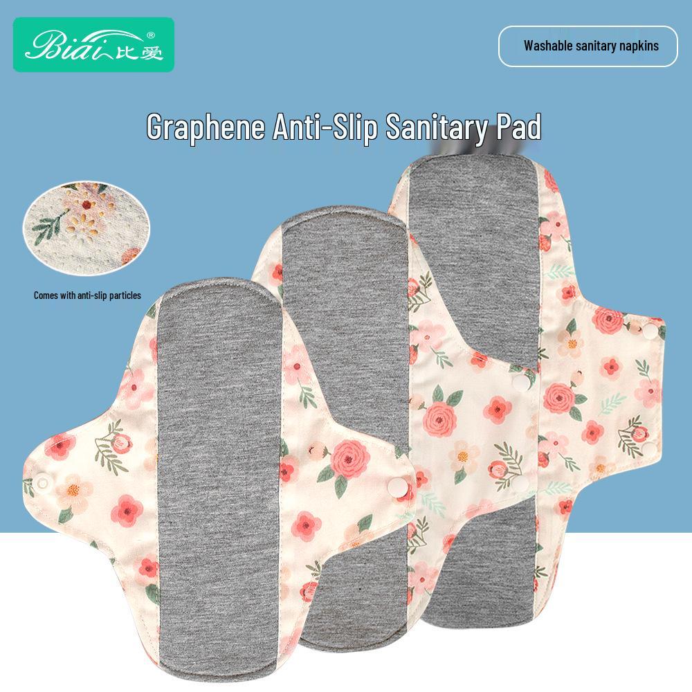 Day & Night Anti-Slip Ultra-Thin Graphene Sanitary Pads for Postpartum, Moisture-Wicking, 130 Characters