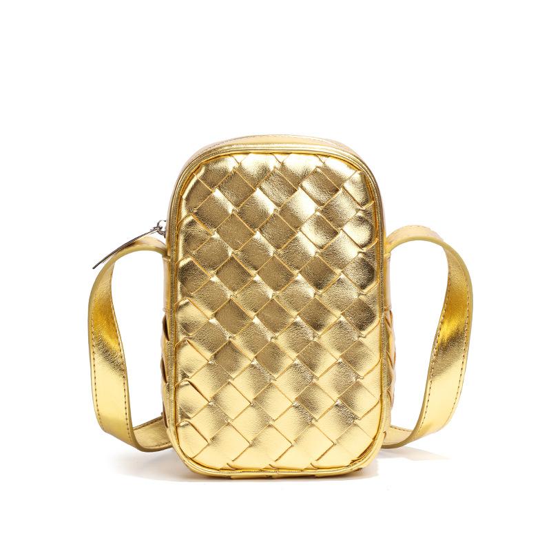 Sommer Vertikale Handytasche, Gewebte Ein-Schulter-Tasche, Mini-Tasche, Multifunktionale Umhängetasche