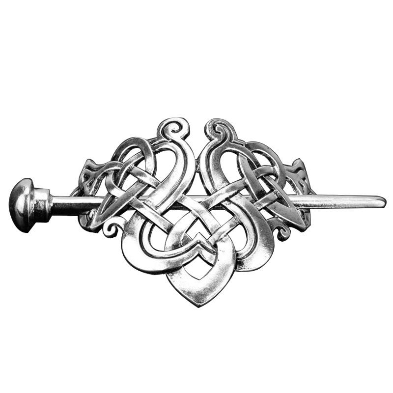 European & American Retro Celtic Knot Hairpin - Metal Crown Updo Clip