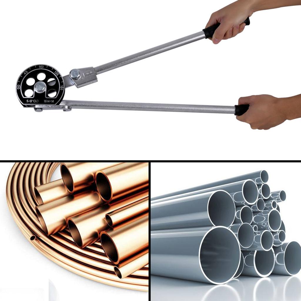 180° Tube Bender Brass Pipe Bender 5/8'' OD (16mm) 180° Tube Bender Bending Tool For Brass Aluminum Pipe Manual Tube Bender