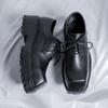 Zapatos de vestir para hombre, tendencia de personalidad, zapatos de boda de cuero Paty, zapatos planos de cuero Oxfords para hombre, zapatos formales