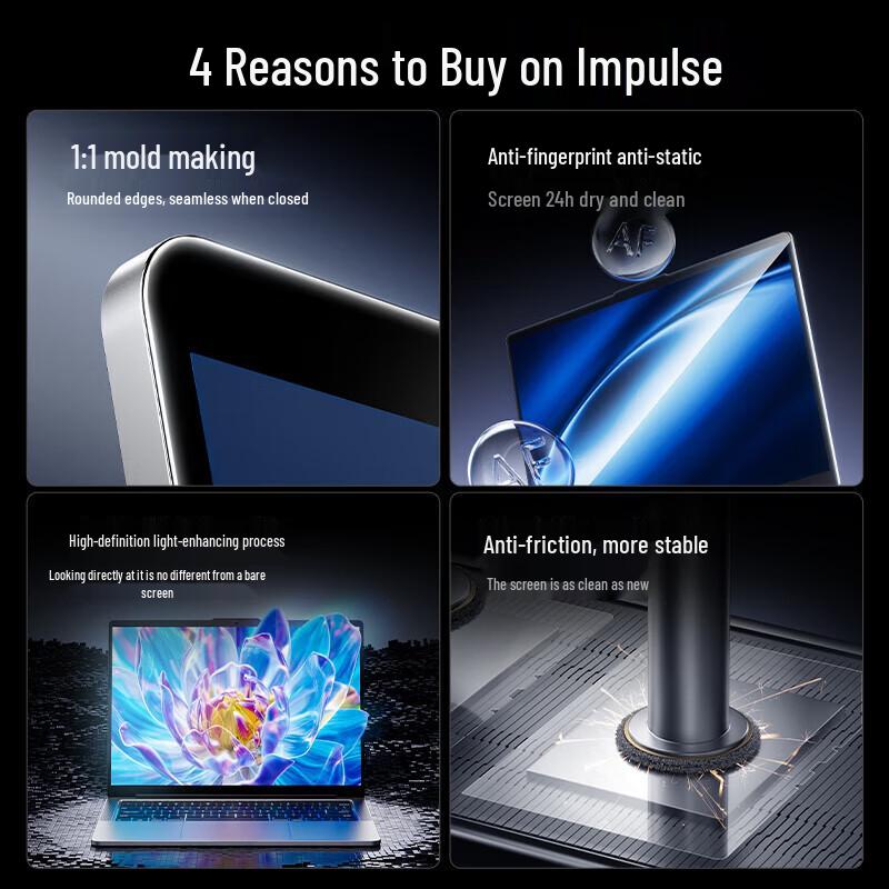 llano HD Anti-Fingerprint Universal Laptop Screen Protector