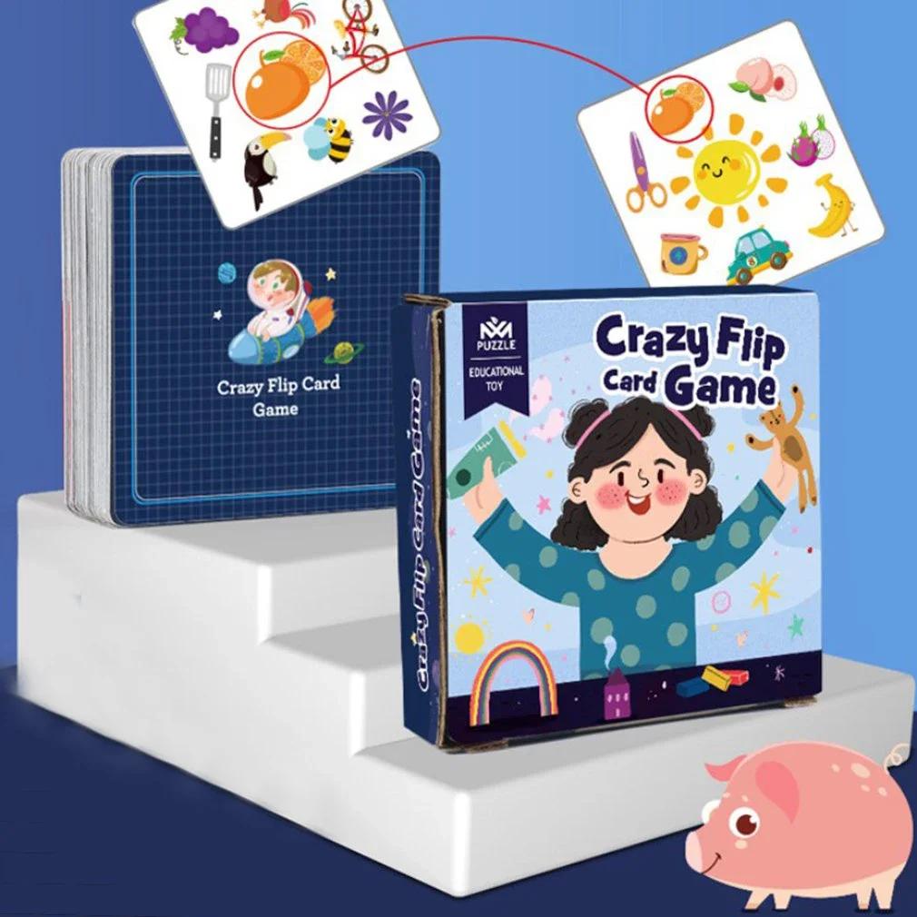 Children Memory Matching Crazy Cards Toy Animal Traffic Cognition Games Early Educational Logical Thinking Brain Training