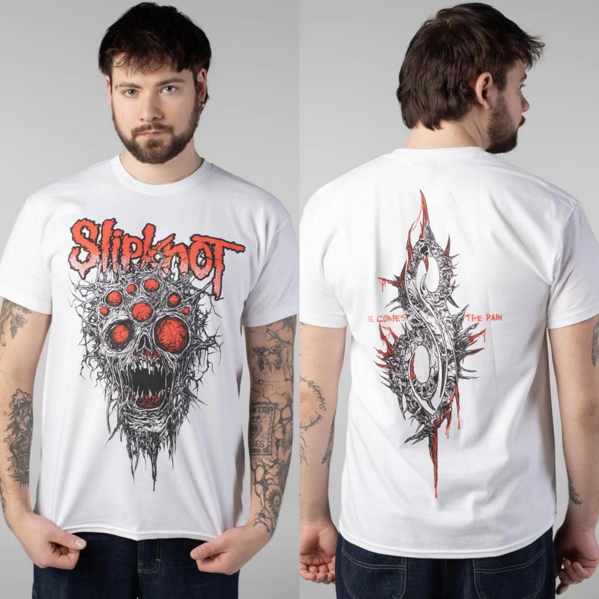 2026 Summer Slipknot Graphic Unisex Short Sleeve Luxury Casual Vintage Fashion Brand T-Shirt 4XL