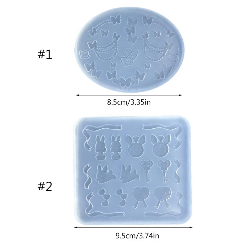Reusable Silicone Mold Epoxy Resin Moulds DIY Jewelry Finding Moulds Pendant Mold for Necklace Earring Jewelry Making