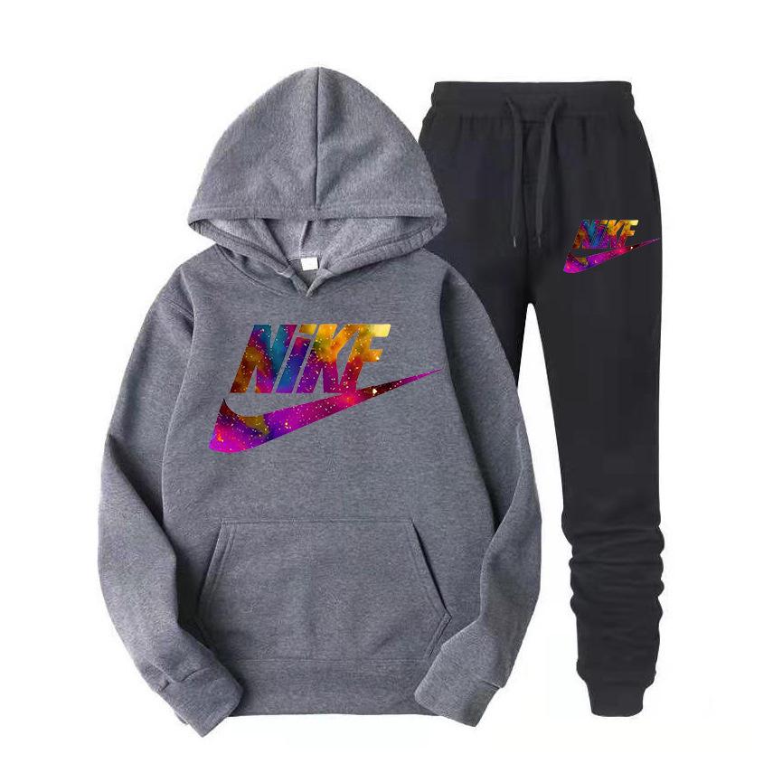 Damen Europäischer & Amerikanischer Street Style Hoodie Sweatshirt Set - Lässiger Zweiteiler Pullover für Outdoor Sportbekleidung