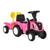 Fahrertraktor, Lauflernhilfe, Rutschauto, für Kinder von 1-3 Jahren - Pink