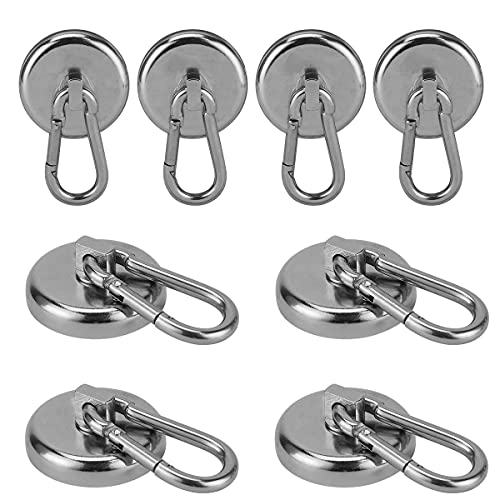 

THCMagorilla Carabiner Hook, 63kg Capacity, Heavy Duty Neodymium Magnet Swivel, for Bags, Grills, Wallets, Warehouses, 42mm (L42-8)
