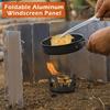 8/10Plates Aluminum Alloy Stove Windscreen,Ultralight Foldable Stove Windshield,Suitable for Outdoor Camping and Picnic