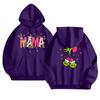 Women's Fashionable Casual Long-Sleeved Hooded Printed Sweatshirt