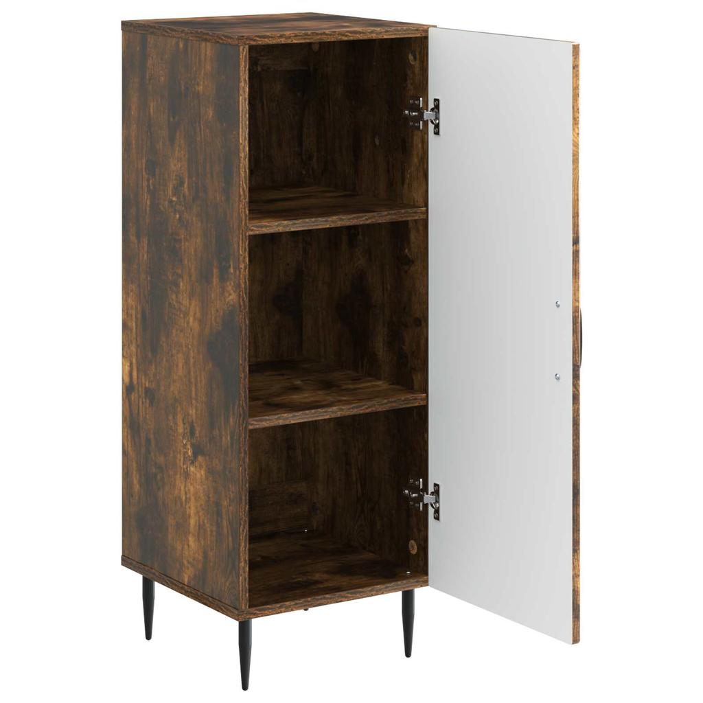 Sideboard Smoked Oak 33 x 34.5 x 89.5 cm Particleboard