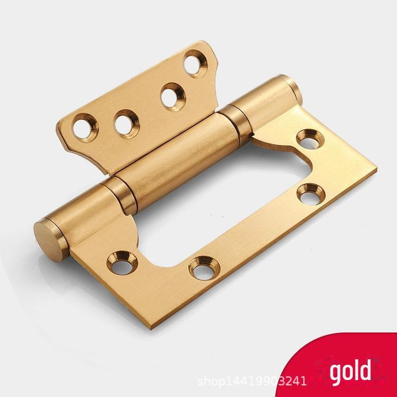 Haoti 4-Inch Stainless Steel Mother-and-Child Hinge for Wooden Doors