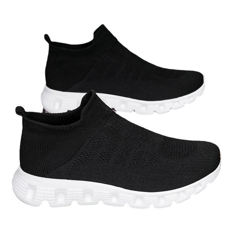 2025 spring new fly-woven shoes mesh breathable men's shoes foreign trade soft sole comfortable and lightweight casual shoes women's shoes