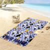 Name Custom Cartoon Coraline Print Beach Towel, Large Soft Quick Dry Towel for Beach Camping Swimming