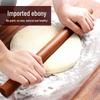 Ebony Solid Wood Dumpling Rolling Pin - Large & Small Sizes, Thickened and Extended.
