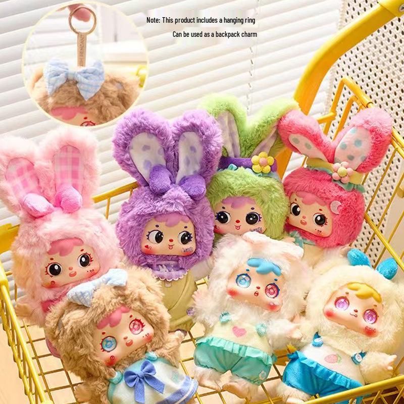 San Mao (Samuel) Girl Doll Finding Nemo Plush Keychain - Trendy Toy Bag Accessory