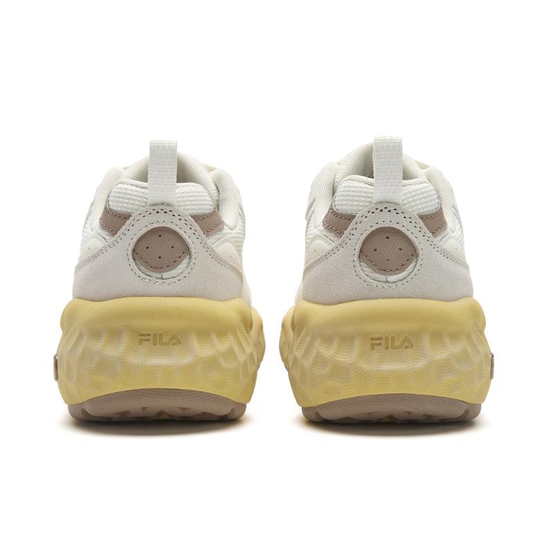 Fila Muffin Shoes Fashion Personality Trend Classic Retro Sports Versatile Comfortable Thick Sole Women Sneakers Snow-White F12W541106FTF