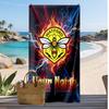 Watford FC Personalized Printed Beach Towel Soccer Logo Support Custom Name Text Absorbent Towel For Sport Travel Special Gift