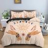 Hand Palm King Queen Duvet Cover Boho Magic Mandala Bedding Set Hand of Fatima Quilt Cover Hamsa Hand Polyester Comforter Cover