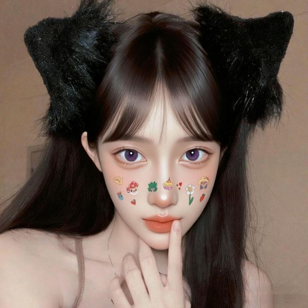 Weiße Plüsch Katzen- & Fuchsohr Haarspangen - Niedlicher japanischer Stil für Halloween