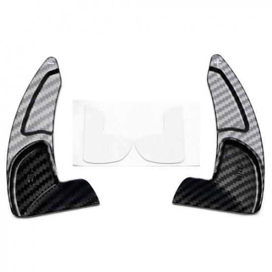 Twill-Weave "Carbon" Style Steering Wheel Paddles For Dodge Challenger Charger