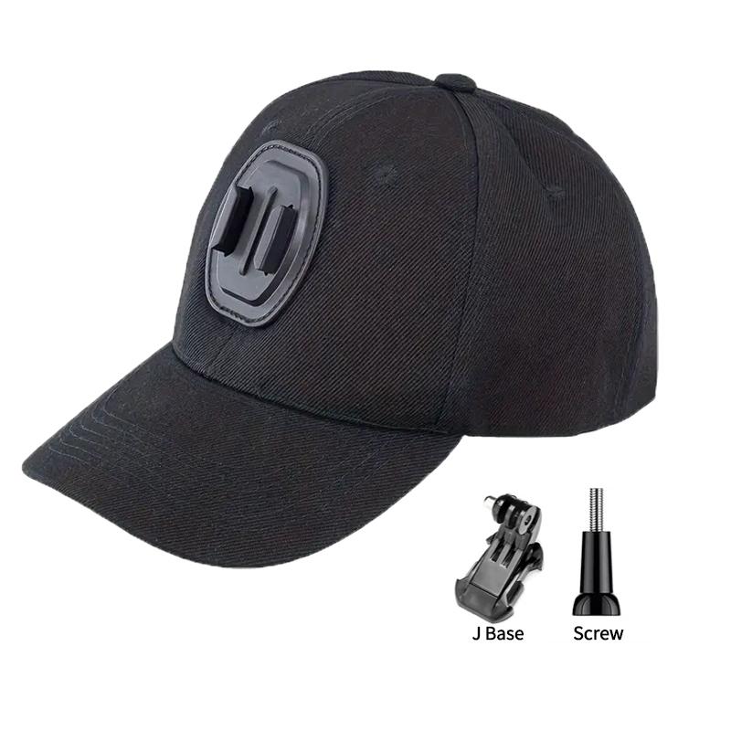 Hands-Free Baseball Cap Camera Mount First-Person View Hat for GoPro Hero 13 12 11 9 Insta360 X5 DJI OSMO Action 6 5 Vlog Hiking