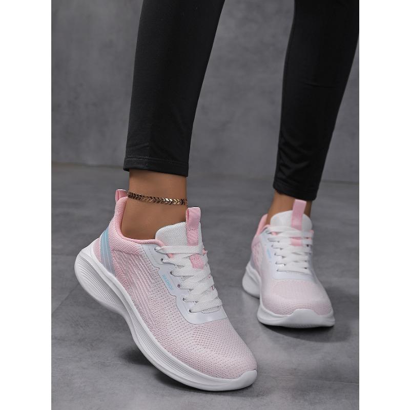 Chaussures pour femmes à semelle souple Chaussures de course légères en mesh respirant Légères et respirantes