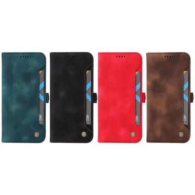Nubuck PU Leather Fully Matte TPU Card Slots Side Buckle Wallet Phone Case for iPhone XS,XR,XS Max,SE,iPhone 7,8,7Plus,11,11Pro,12,13,14,15,...