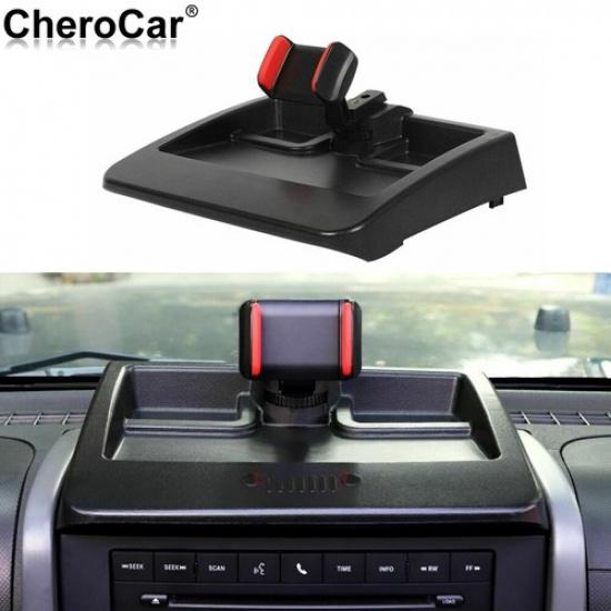 

Dash Phone Holder Bracket with Storage Tray Mount for 2007-2011 Jeep Wrangler JK