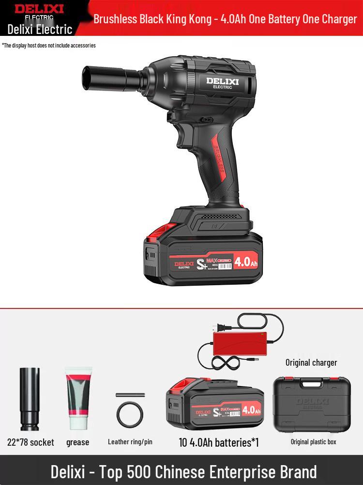 

Delixi Brushless High Torque Multi-Tool Set: Electric Wrench and Angle Grinder.