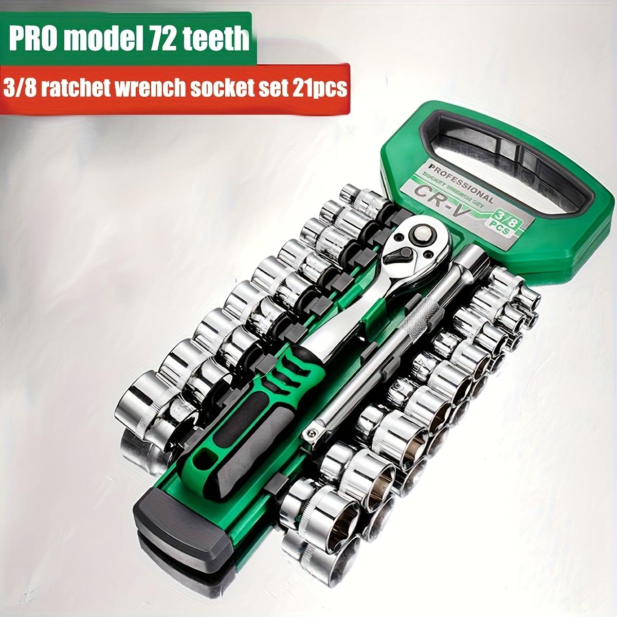 

Набор торцевых головок 72Drive 1/4 -3/8 -1/2 , трещоточная рукоятка, компактные головки для ремонта автомобиля, инструмент механика для авторемонта